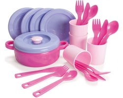 Dantoy - Dinner set, Pink (4397)