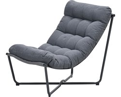 Danzig – Relaxstoel tuin – carbon black – mystic grijs