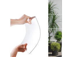 DARENYI 4 stuks spiegelplaat, zelfklevende flexibele niet-glazen spiegel plastic kleverige spiegeltegels doe-het-zelf decoratieve spiegels voor badkamer, deur, slaapzaal en woondecoratie