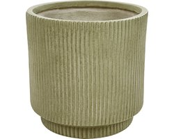 DARIA - Bloempot - Olijfgroen - 30 cm - Kleivezels
