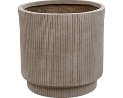 DARIA - Bloempot - Taupe - Kleivezels