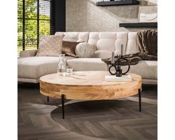 Dario ronde salontafel Ø120 cm - massief acacia naturel