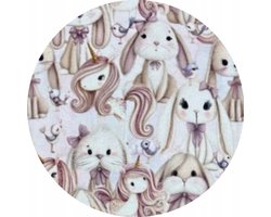 Dartomik - Baby Body - Lange Mouwen - 100% Katoen - 86 cm - Unicorn Motief