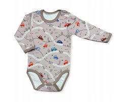 Dartomik - Body - Lange Mouw - 56 - Autopatronen - 100% Katoen