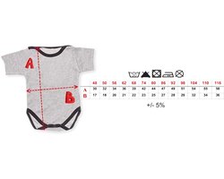 Dartomik Serielijn - Babybody - Korte Mouw - 100% Katoen - Voor Prematuren