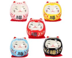 Daruma-pop decoratie - Traditionele Japanse stijl - 1 stuk - Keramisch