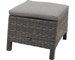 Darwin wicker dining voetenbank - antraciet