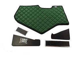 Dashboardplank Gewatteerde hoes voor Truck Cockpit TV-rek 10 mm schuim kunstleer Duurzaam slijtvast Groen