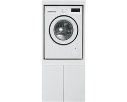 Dastium Home - Enkele Wasmachine Ombouw - Wasmachinekast - Wasmachine Verhoger - Wasmachine Meubel - Wasmachine en Droger Ombouw - Wasmachine Kast Wasdroger Kast - Wastoren