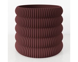 Dastium Home - Grote bloempot voor binnen - Rode plantenpot van bio plastic - Ø22 cm