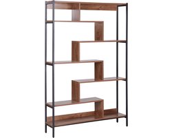 DAVEN - Boekenkast - Donkere houtkleur - MDF