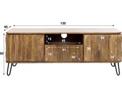 Davidi Design Wave Mango Hout TV-Meubel
