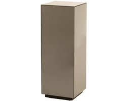 DAXTON zuil bruin glas 30x30x80 cm rechthoekige sokkel - Light & Living