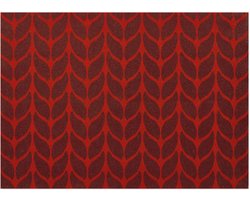 Day Drap - Placemats - Tafeldecoratie - Vuilafstotend - Rood en paars - 45x32cm - 12st