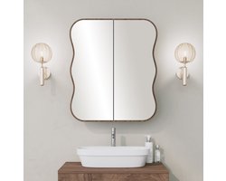 Day Dream Badkamerkast | 100% HARDBOARD | Walnoot - Emob - Badkamer spiegelkast -
