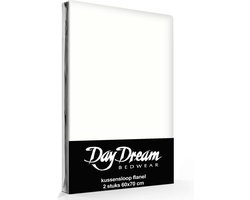 Day Dream Flanellen Kussenslopen (2 stuks)  - 60x70 cm - Ivoor