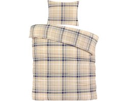 Day Dream Sölden - Flanel - Dekbedovertrek - Eenpersoons - 140x200/220 cm - Beige