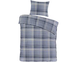 Day Dream Sölden - Flanel - Dekbedovertrek - Eenpersoons - 140x200/220 cm - Blauw