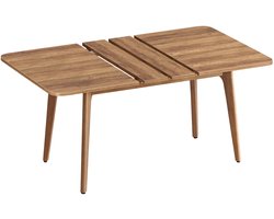 DayeLabel Eettafel Uitschuifbaar - Keukentafel - Salontafel - 140 tot 180cm - 8 Personen - Massief Hout - 120KG - Eetkamer - Bruin