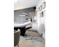 Daylight Gemini E35350 - Beautylamp - dimbare led verlichting - 2 led lampen - in hoogte verstelbaar - buigbaar - zilver