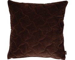 Dayna Velvet kussen bruin 45x45cm