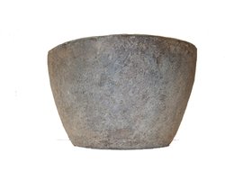 DBT Bloempot-Plantenbak Composiet Grijs L 42 cm x B 22 cm H 21 cm