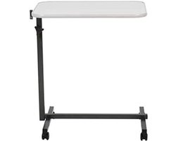 DD® Bedtafeltje Met Wielen - Bedtafel - Laptopstandaard - 41x60x110cm - Lichtgrijs