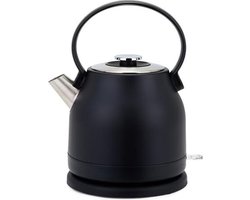 DD® Retro waterkoker - Waterkoker - Heetwaterdispenser - 1,5 liter - 24x18x28cm - Zwart