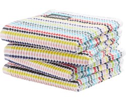 DDDDD - 4x Vaatdoek - Festival multi - 30 x 30 cm - Set van 4 stuks