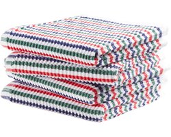 DDDDD - 4x Vaatdoek - Fun multi - 30 x 30 cm - Set van 4 stuks