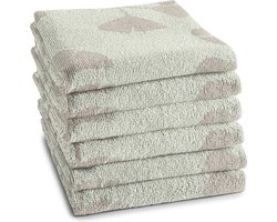 DDDDD - 6x Keukendoek - Kenchi - 50x55 cm - Cream - 6 stuks