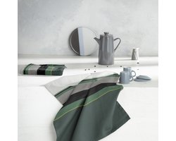 DDDDD - 6x Keukendoek - Rico - Groen - Set van 6 stuks