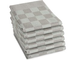 DDDDD - Barbeque - 6x Theedoeken - Set van 6 stuks - 65x65cm -Taupe