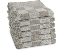DDDDD Barbeque - Keukendoek - Set van 6 - Keukenhanddoeken - 50x55cm - Taupe