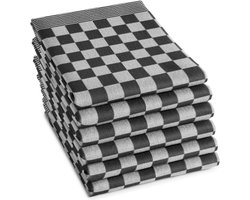 DDDDD Barbeque - Theedoeken Set van 6 - 65x65cm - Antraciet