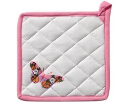 DDDDD Butterfly - Pannenlap - 20x20 cm - Wit