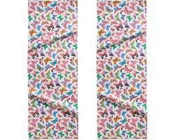 DDDDD Butterfly Tafelloper - 50 x 150 cm - White - 2 stuks