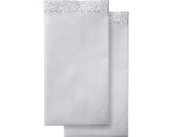 DDDDD Corallo Servet - 50 x 50 cm - 2 stuks - Wit