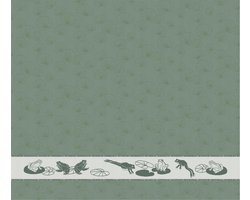 DDDDD - Froggy - 6x Theedoek - Set van 6 - Katoen - Botanische print - 60x65 cm - Laurier