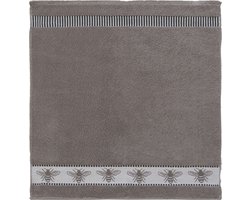 DDDDD - Honey - 6x Keukendoek - Set van 6 - Katoen - Effen - 50x55 cm - Badstof - Grijs