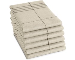 DDDDD - Organic Morvan - 6x Theedoek - Naturel - 6 stuks