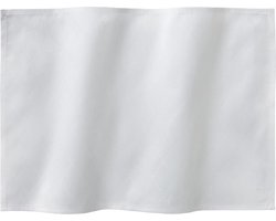 DDDDD Placemats Rhombus - Set van 4 - Katoen - Effen - 50x35 cm - Wit