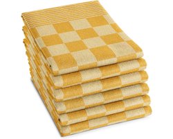 DDDDD Theedoek Barbeque - 65x65 cm - Set van 6 - Geel