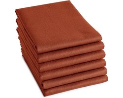 DDDDD theedoek logo 60x65cm terra per 6 stuks