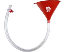 De bierpionier Biertrechter - Drank trechter - Rood - Drinken - Drinking game - Feestartikelen - Drankspellen accessoires - Bier - Shots - Mixed drinks - Bierspuit