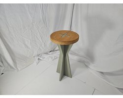 De Bizon – Plantentafeltje voor binnen – Lichtgroen hoog tafeltje los – Compact modern design