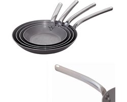 De Buyer Carbone Plus Koekenpan met Rvs Handvat - Ø 24cm - Plaatstaal