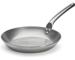 De Buyer Carbone Plus Koekenpan met Rvs Handvat - Ø 28cm - Plaatstaal