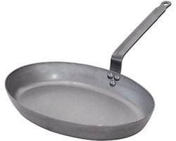 De Buyer Carbone Plus Ovale Vispan - L 36 B 25 cm - Plaatstaal