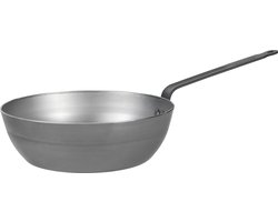 de Buyer Mineral B Black Hapjespan 28 cm – Plaatstaal – PFAS-vrij – Professionele Bakprestaties – Inductie Geschikt